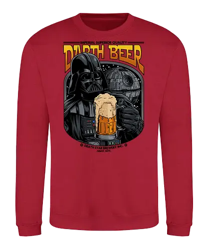Darth Beer moon Brauerei Parodie - Darth-Bier, Villain, Bierparodie, Science-Fiction-Humor, Dunkle Seite, Bierliebhaber, Craft Beer, Trinkhumor, Imperiale Brauerei, Lustiges Bier, Weltraumfilmparodie, 1977 - Sweatshirt