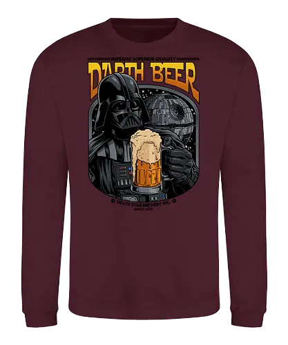 Darth Beer moon Brauerei Parodie - Darth-Bier, Villain, Bierparodie, Science-Fiction-Humor, Dunkle Seite, Bierliebhaber, Craft Beer, Trinkhumor, Imperiale Brauerei, Lustiges Bier, Weltraumfilmparodie, 1977 - Sweatshirt