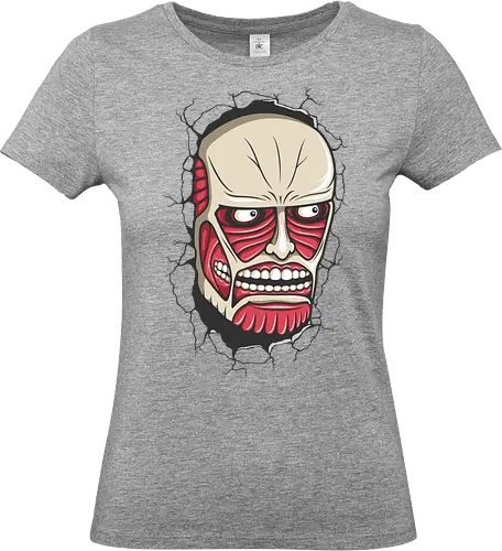 Kolossaler Titan - Die Mauer ist Gefallen - kolossaler titan shirt, Attack, shingeki no kyojin, anime titan, aufklärungstrupp, mauer maria, eren jaeger, anime t-shirt, geek kleidung, otaku kultur, anime fan, bedrucktes shirt, titan anime, geek stil - Standard T-Shirt (Frauen)