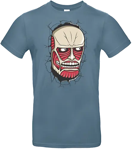 Kolossaler Titan - Die Mauer ist Gefallen - kolossaler titan shirt, Attack, shingeki no kyojin, anime titan, aufklärungstrupp, mauer maria, eren jaeger, anime t-shirt, geek kleidung, otaku kultur, anime fan, bedrucktes shirt, titan anime, geek stil - Standard T-Shirt
