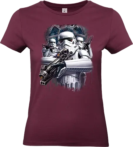 Elite Weiße Rüstung Weltraum Soldaten Sci-Fi - white armor soldier shirt, sci-fi elite trooper tee, space soldier apparel, imperial soldier shirt, science fiction warrior tee, futuristic soldier apparel, white helmet trooper shirt, sci-fi military tee, space warrior apparel, imperial army shirt, Space Opera, galaxy soldier tee, space combat shirt, sci-fi trooper apparel - Standard T-Shirt (Frauen)