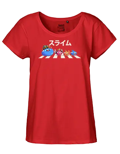 The Slimes - Quest, dragon, quest, Dragon, akira, slime, rpg, jrpg, Final, cute, abbey road - Fairtrade Girl Shirt