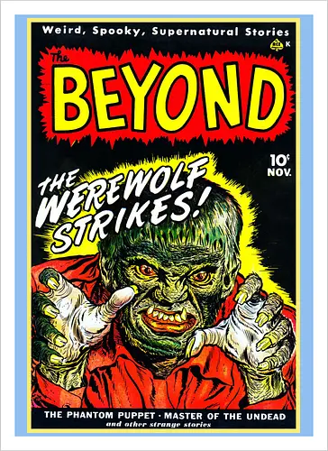 Vintage 1950er Werwolf Horror Comic