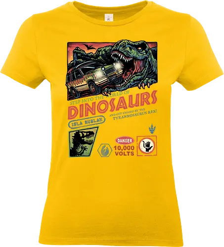 The World of Dinosaurs - Movie, film, dinosaur, dinosaurs, adventure, sci-fi, Tyrannosaurus - Standard T-Shirt (Frauen)