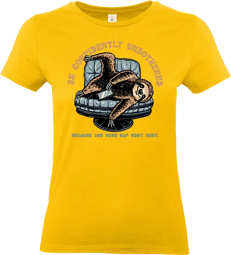 Confidently Unbothered - Sloth, sloths, animal, cute, funny, humor, lazy, confident, relaxing - Standard T-Shirt (Frauen)