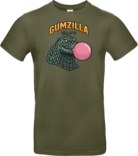 Retro Gumzilla Kaiju-Kaugummi-Parodie