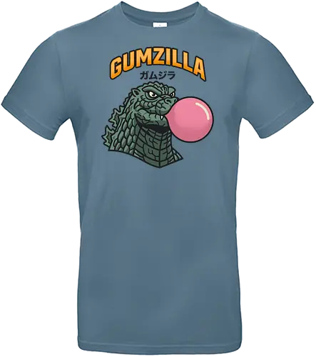 Retro Gumzilla Kaiju-Kaugummi-Parodie - Gumzilla, Kaiju, Kaugummi, rosa Blase, Kaugummiblase, Monster, Retro-Cartoon, Vintage-Maskottchen, Monster-Mashup, Riesenmonster, Katakana, Gamu-jira, süßes Monster - Standard T-Shirt