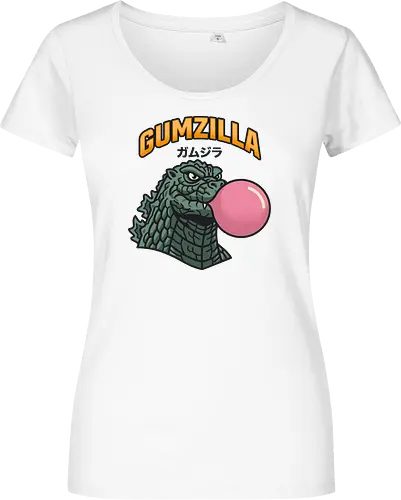 Retro Gumzilla Kaiju-Kaugummi-Parodie