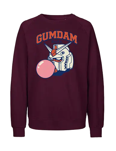 Retro GUNDAM RX-78-2 Kaugummi-Mecha-Parodie - Mashup, Anime, Klassischer Anime, Retro-Anime, Popkultur, Otaku, Japan, Gundam, Mecha, Roboter, RX-78-2, Mobile Suit, Kaugummi, Gummi, Parodie - Fairtrade Sweatshirt