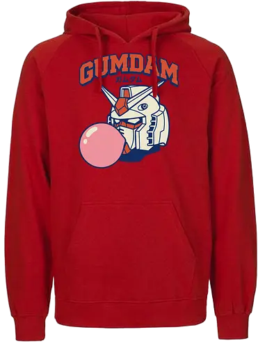 Retro GUNDAM RX-78-2 Kaugummi-Mecha-Parodie - Mashup, Anime, Klassischer Anime, Retro-Anime, Popkultur, Otaku, Japan, Gundam, Mecha, Roboter, RX-78-2, Mobile Suit, Kaugummi, Gummi, Parodie - Fairtrade Hoodie