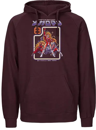 Megaloman Super Fusion Tokusatsu Anime Mashup - megaloman, ultraman, super saiyan, anime mashup, tokusatsu, super fusion, retro anime, japanese superhero, anime parody, 90s anime, 70s tokusatsu, shonen anime, kaiju fighter, otaku, manga parody - Fairtrade Hoodie