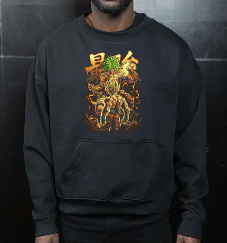 Broly vs. Goku – Legendärer Super-Saiyajin-Anime-Kampf - Cropped Sweatshirt