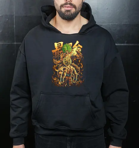 Broly vs. Goku – Legendärer Super-Saiyajin-Anime-Kampf - Cropped Hoodie