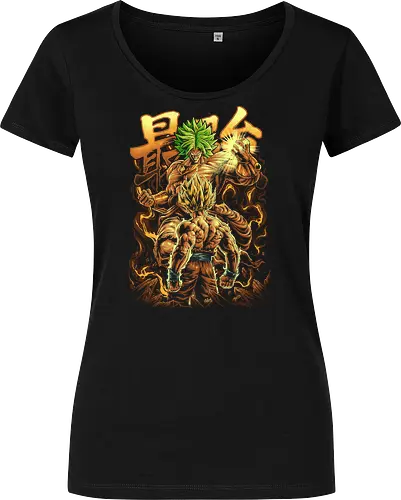 Broly vs. Goku – Legendärer Super-Saiyajin-Anime-Kampf - Damen T-Shirt