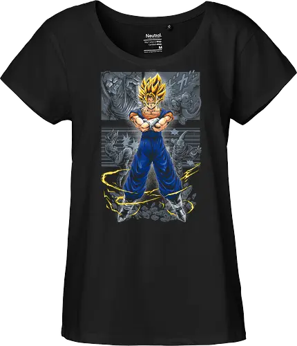 Super Saiyajin Vegito – Retro-Manga-Panel-Kunst