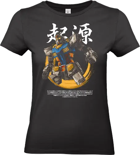 RX-78-2 Gundam Mobile Suit - Classic Mecha Anime - RX-78-2, Mobile Suit Gundam, Mecha-Anime, Gunpla-Bauer, Weltraumstreitkräfte der Erd-Föderation, EFSF, Amuro Ray, Universal Century, UC 0079, Einjähriger Krieg, Riesenroboter, Japanischer Mecha, Anime-Streetwear, Otaku-Mode, Vintage-Anime, Plastikmodellbausatz, Retro-Sci-Fi, Space Opera, Der weiße Teufel, Anime-Fanart, Japanische Kanji, Mecha-Pilot, Roboter-Action - Standard T-Shirt (Frauen)