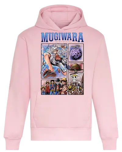 Monkey D. Ruffys Gear 5-Evolution – Pirate Mugiwara - Pirate, Gear 5 Luffy, Joyboy, Sun God Nika, Mugiwara, Straw Hat Pirates, Gomu Gomu no Mi, Devil Fruit, Thousand Sunny, Anime Evolution, Manga Panels, Pirate King, Shonen Jump, Anime Streetwear, Otaku, Weeb, Grand Line, Yonko, Wano Country, Anime Fanart, Japanese Text, East Blue, Anime Pirate, Nakama - Heavyweight Hoodie