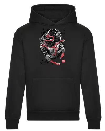 The Spider and the Symbiote sumi e