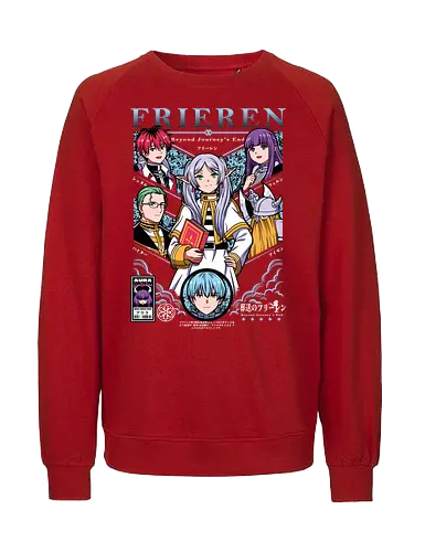 Frieren – Beyond the Journey - frieren, sousou no frieren, elf mage, anime fantasy, magic anime, adventure manga, anime elf, fantasy journey - Fairtrade Sweatshirt