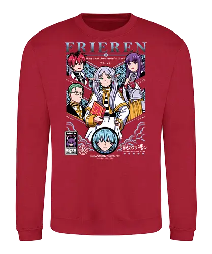 Frieren – Beyond the Journey - frieren, sousou no frieren, elf mage, anime fantasy, magic anime, adventure manga, anime elf, fantasy journey - Sweatshirt