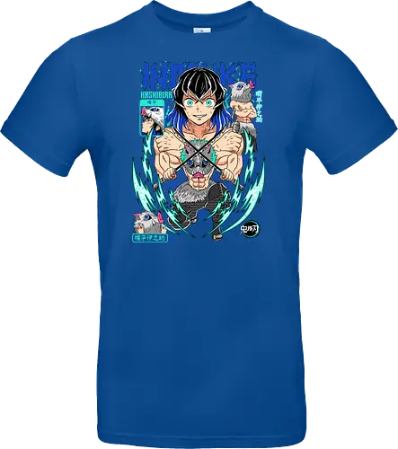 Beast Breathing Fury - inosuke, Slayer, hashibira inosuke, beast breathing, anime warrior, boar mask, anime battle, nichirin blades - Standard T-Shirt