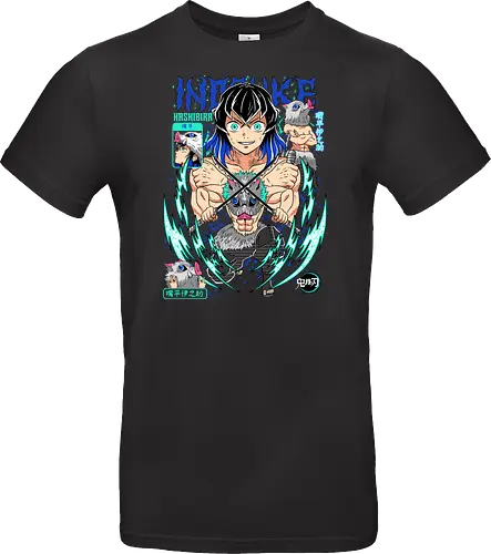 Beast Breathing Fury - inosuke, Slayer, hashibira inosuke, beast breathing, anime warrior, boar mask, anime battle, nichirin blades - Standard T-Shirt
