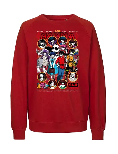 Ranma ½ – Martial Arts Chaos - ranma, ranma saotome, retro anime, martial arts anime, anime comedy, classic manga, anime transformation, rumiko takahashi - Fairtrade Sweatshirt
