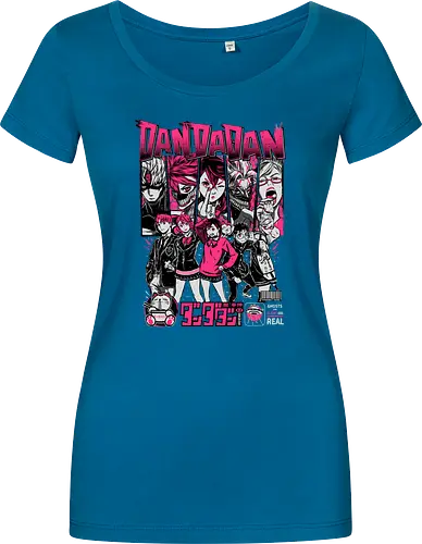 Paranormal Squad - dandadan, momo ayase, okarun, supernatural anime, alien anime, yokai battle, anime comedy, paranormal action - Damen T-Shirt
