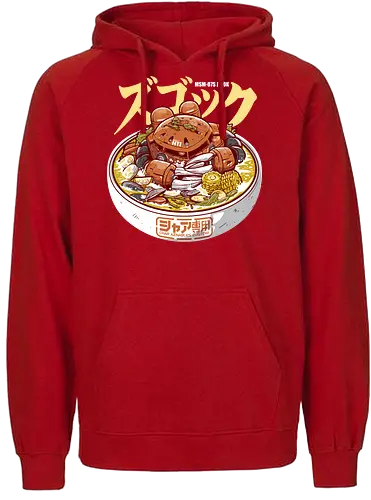 Char Z'Gok Meeresfrüchte-Ramen – Lustige Mecha-Parodie - Zgok, Char Aznable, Ramen-Nudeln, Anime-Essen, Mecha-Parodie, Mobile Suit, Zeon, lustige Ramen, Ramen mit Meeresfrüchten, Gunpla, Retro-Mecha, Otaku, japanisches Essen, Roboterkrabbe, Anime-Crossover - Fairtrade Hoodie