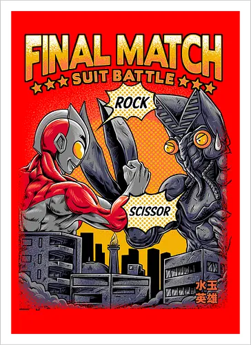 Ultraman gegen Alien Baltan: Stein, Papier, Schere – Lustige Kaiju-Parodie