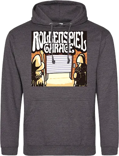 Logo des Podcasts RollenspielGarage. Design by CrlBox. Feuerball!
