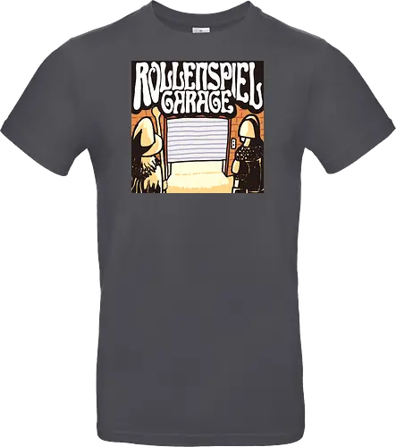Logo des Podcasts RollenspielGarage. Design by CrlBox. Feuerball!
