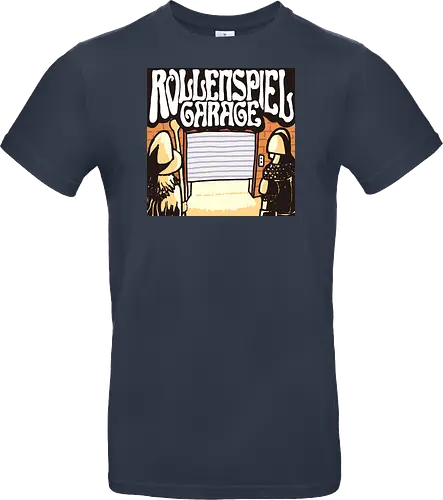 Logo des Podcasts RollenspielGarage. Design by CrlBox. Feuerball!