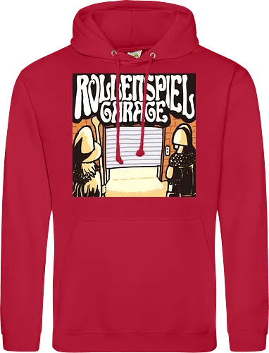 Logo des Podcasts RollenspielGarage. Design by CrlBox. Feuerball!