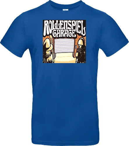 Logo des Podcasts RollenspielGarage. Design by CrlBox. Feuerball!