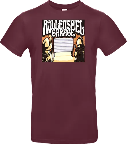 Logo des Podcasts RollenspielGarage. Design by CrlBox. Feuerball!
