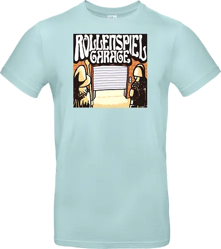 Logo des Podcasts RollenspielGarage. Design by CrlBox. Feuerball!