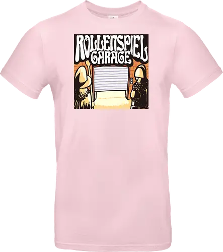 Logo des Podcasts RollenspielGarage. Design by CrlBox. Feuerball!