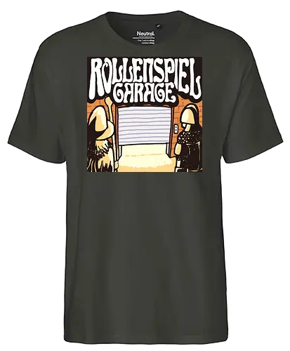 Logo des Podcasts RollenspielGarage. Design by CrlBox. Feuerball! - Fairtrade T-Shirt