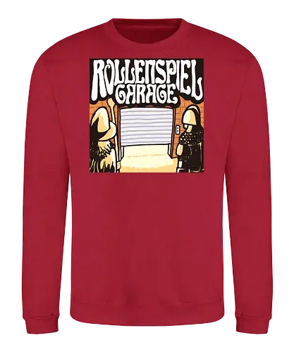 Logo des Podcasts RollenspielGarage. Design by CrlBox. Feuerball! - Sweatshirt