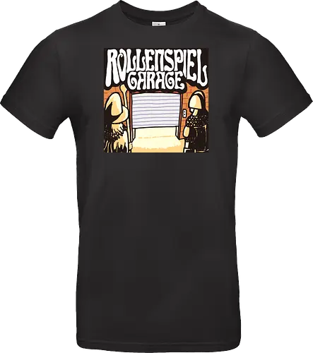Logo des Podcasts RollenspielGarage. Design by CrlBox. Feuerball!