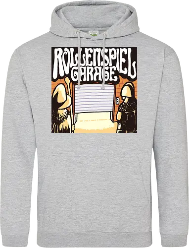 Logo des Podcasts RollenspielGarage. Design by CrlBox. Feuerball!