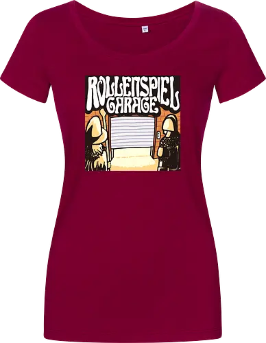 Logo des Podcasts RollenspielGarage. Design by CrlBox. Feuerball!