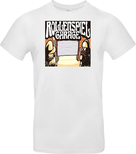 Logo des Podcasts RollenspielGarage. Design by CrlBox. Feuerball!