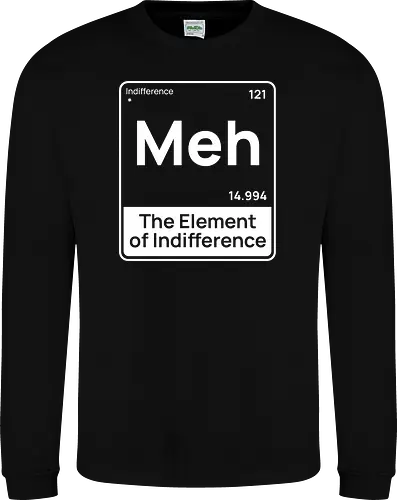 Meh The Element of Indifference Minimalist Humor 