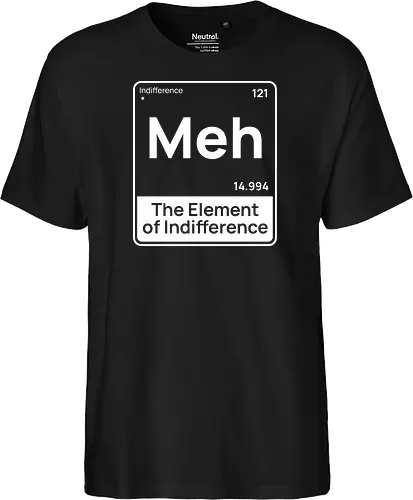 Meh The Element of Indifference Minimalist Humor 