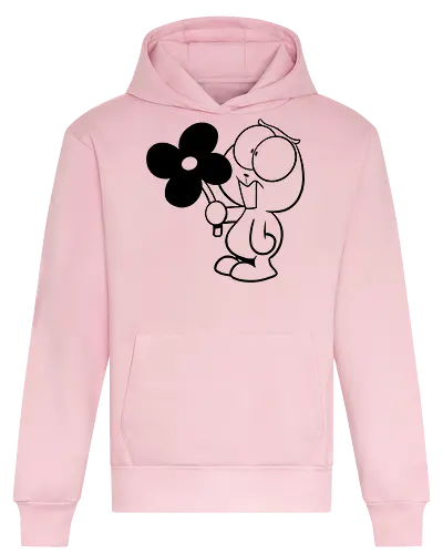 Lemming mit Blume - lemming, lemminge, blume, liebe, nichtlustig, nicht lustig, cartoon, cartoons - Heavyweight Hoodie