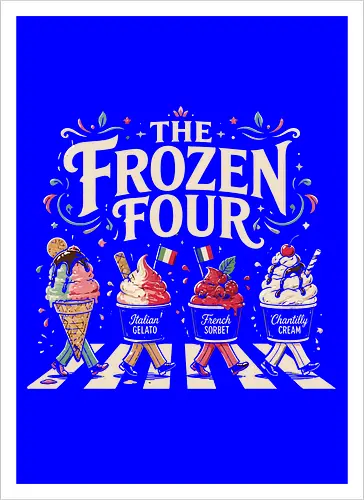 The Frozen Four Ice Cream Characters