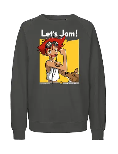 Radical Edward - Cowboy auf Höchster Frequenz! - Cowboy, Radical Edward, Klassischer Anime, Geek T-Shirt, Anime Hacker - Fairtrade Sweatshirt