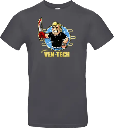 Retro Cartoon Unternehmens Tech Maskottchen Messer Geek Mashup